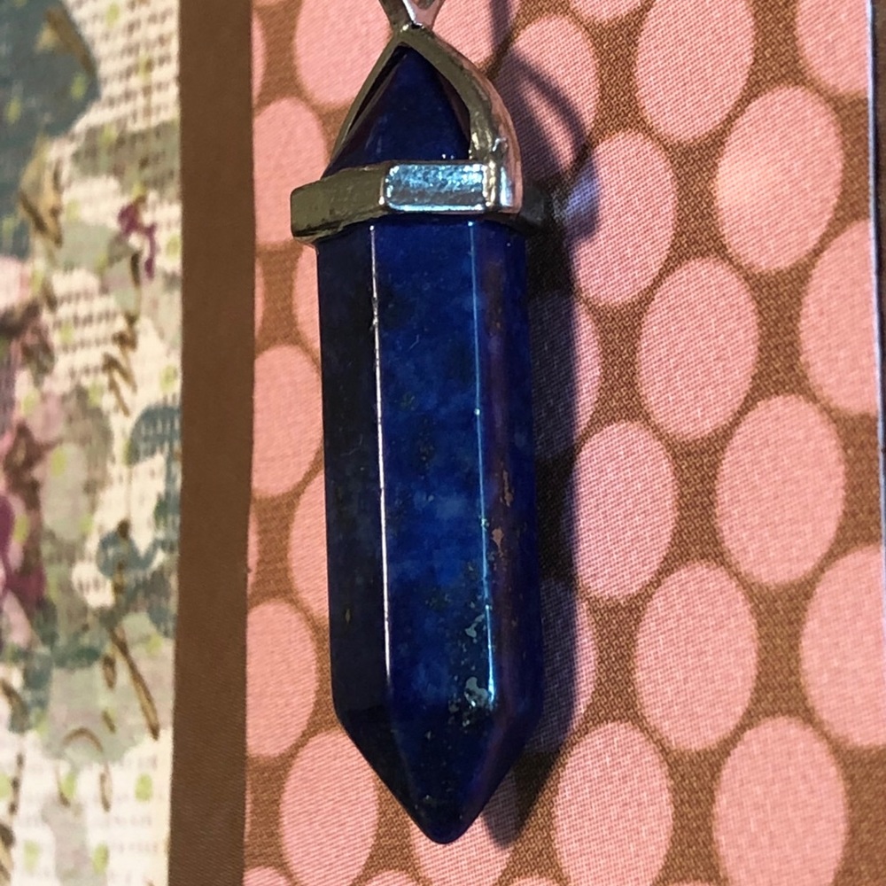 Blue Lapis Pendant & Necklace 18 inches